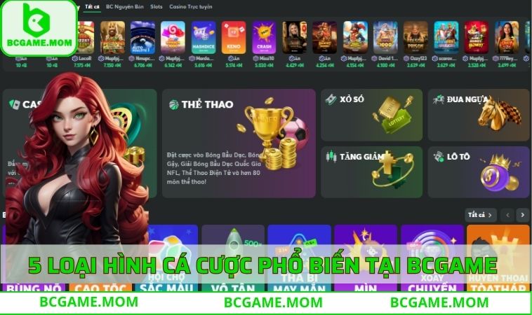 5 loại hình cá cược phổ biến tại BCGAME 