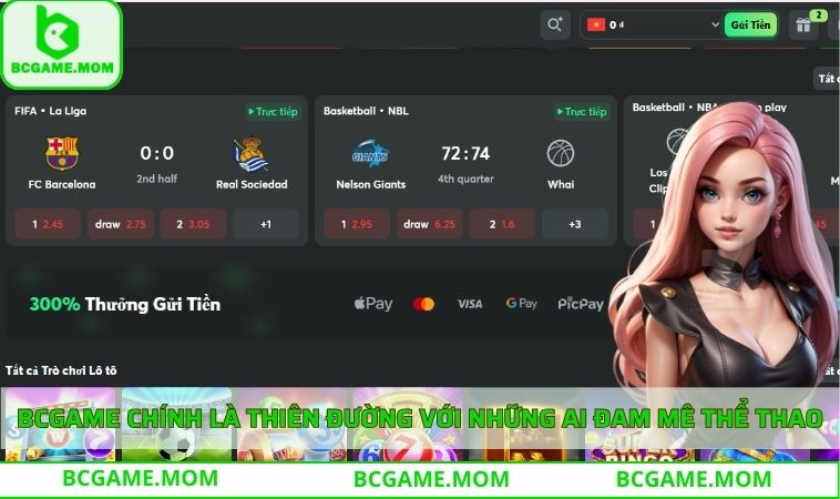 BCGAME chính là thiên đường với những ai đam mê thể thao